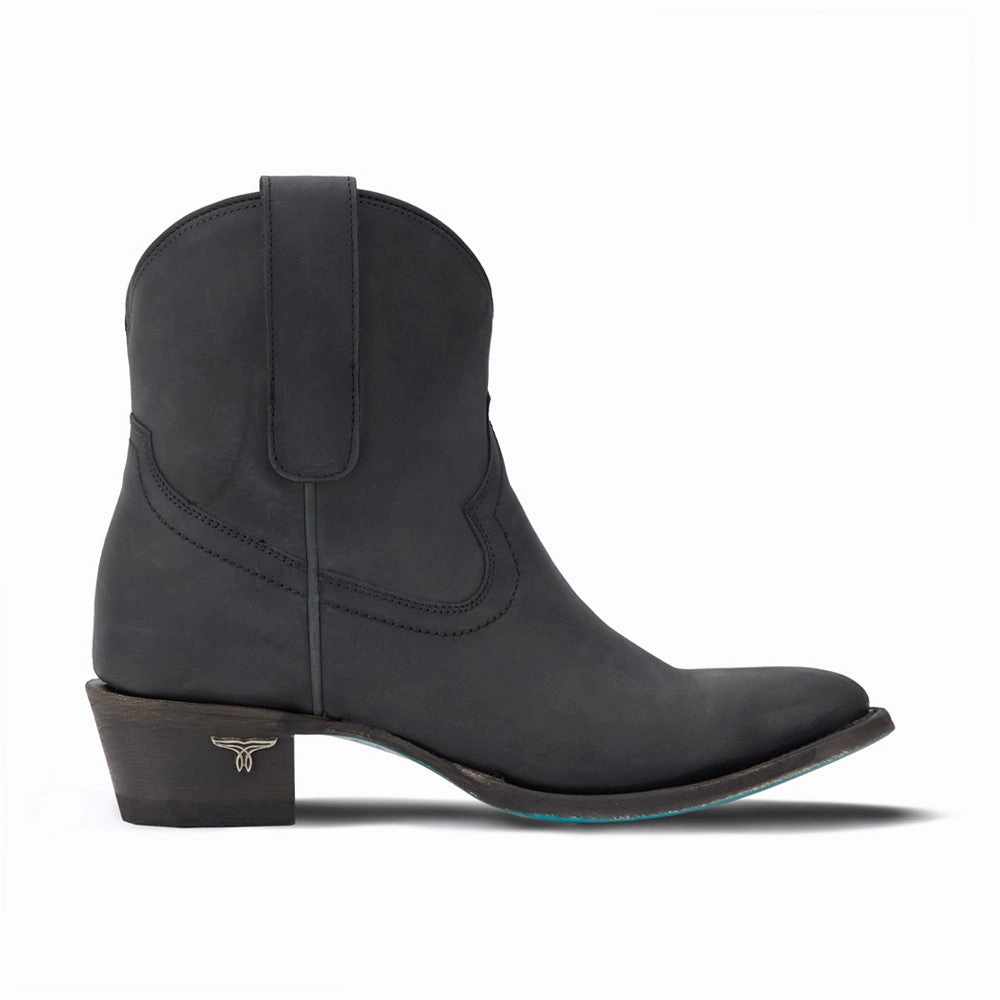 Plain Jane Zippered Round Toe Cowboy Bootie Noise Reducing Sole