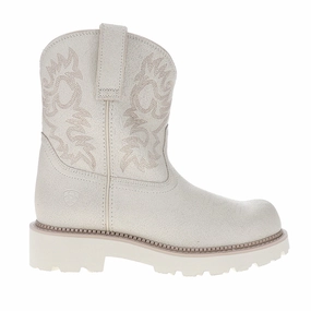 Fatbaby Embroidered Round Toe Pull On Cowboy Boots Rain Adventure