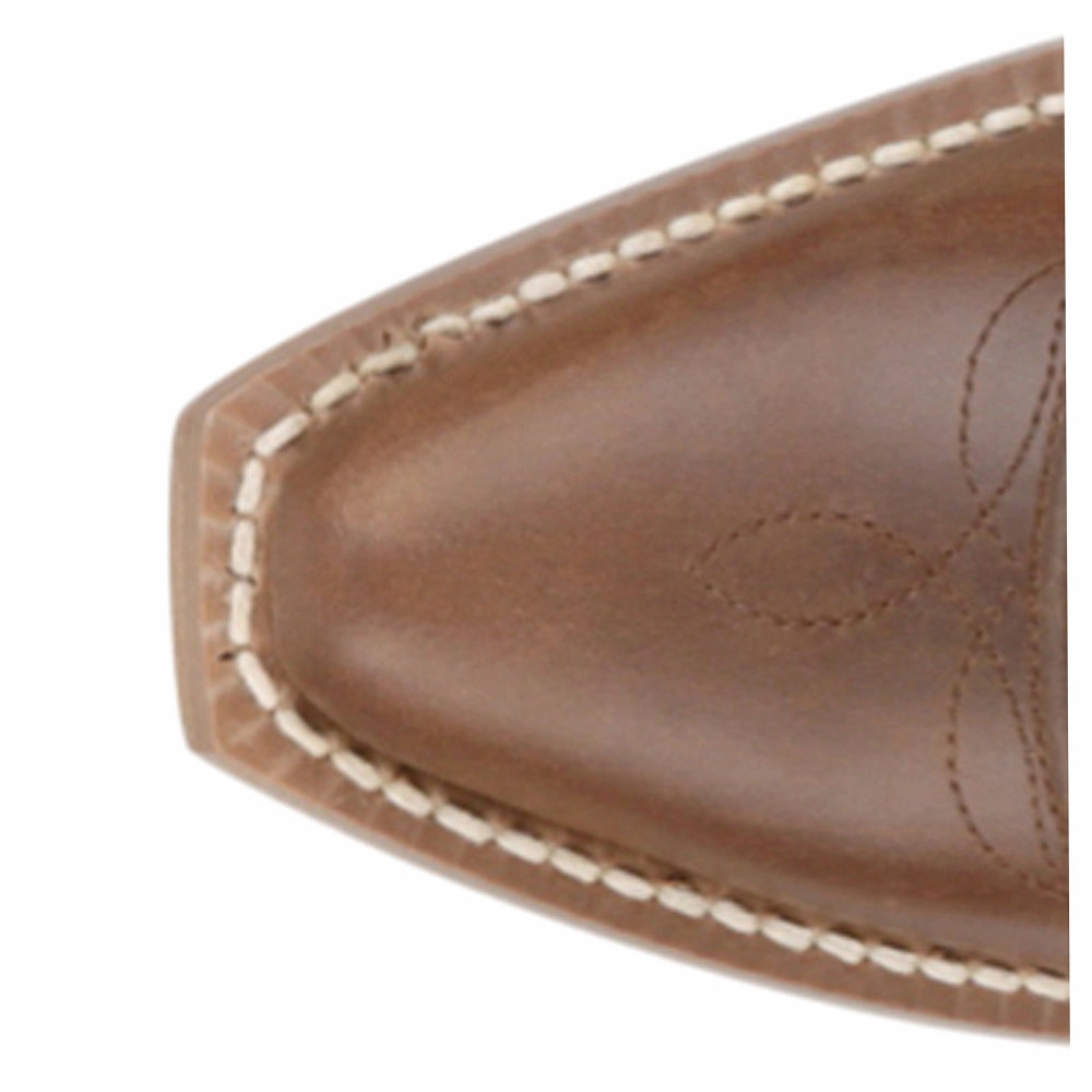 Noise Reducing Sole Faye 13 Inch Tooled Inlay Snip Toe Pull On Cowboy Boots