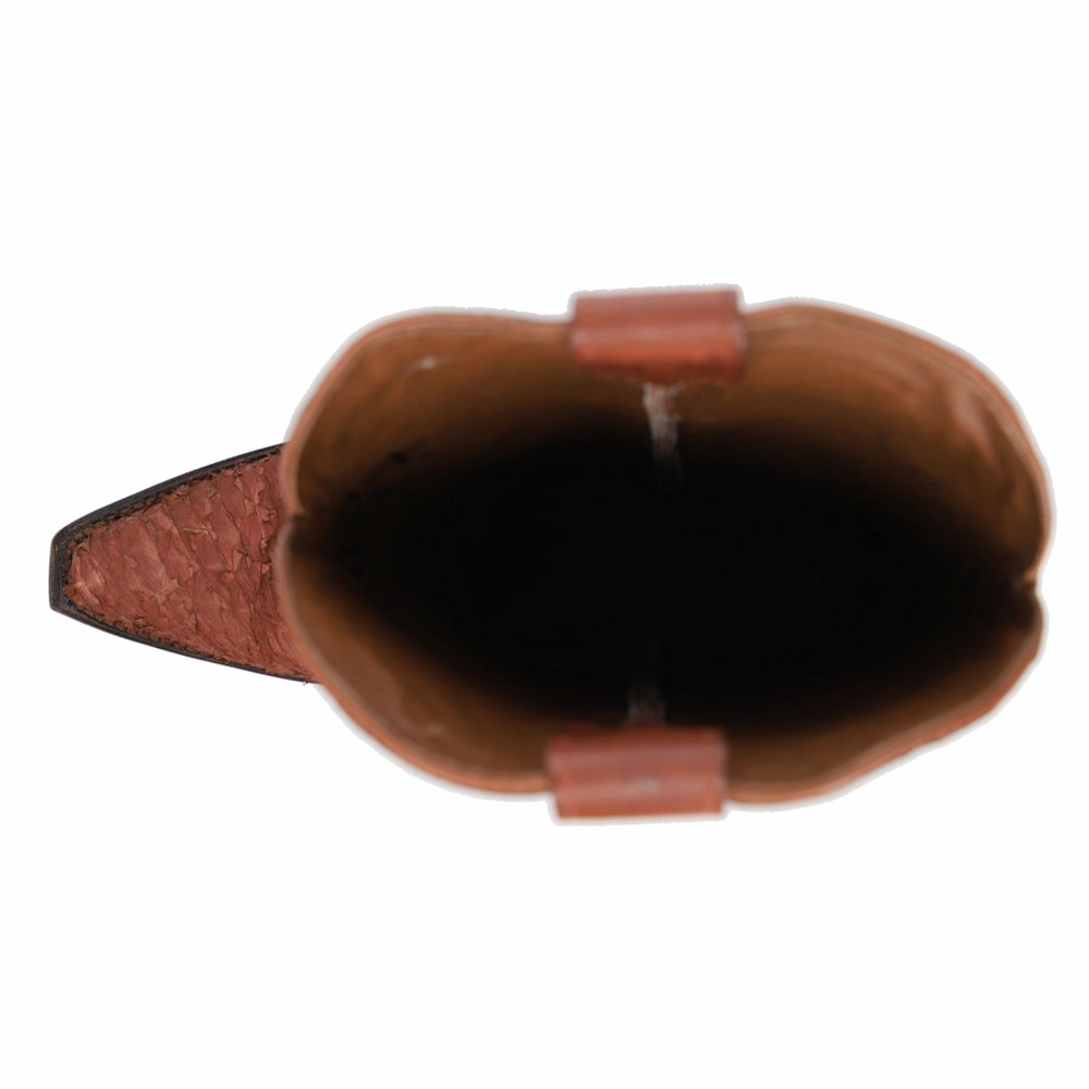 Stable Support Night Travel Fish Embroidered Snip Toe Cowboy Boots