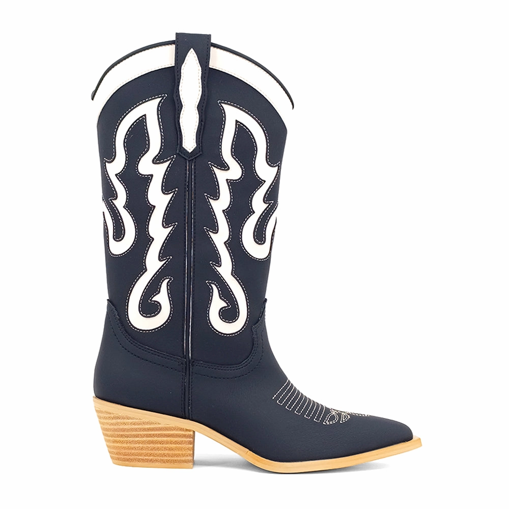 Feather Light Backcountry Camper Essential Piece Yaya Embroiderd Pointed Toe Cowboy Boots