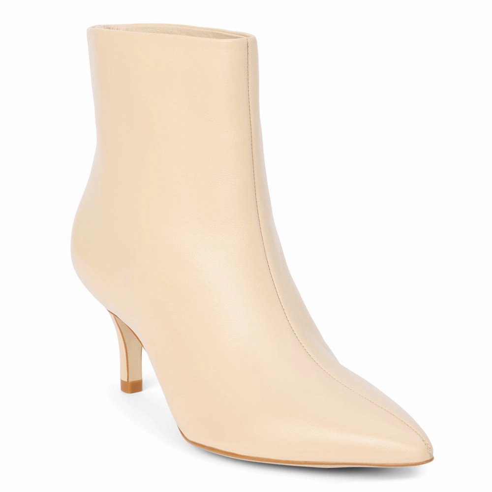 High Quality Leather Traction Enhanced Base Sicily Pointed Toe Pull On Booties