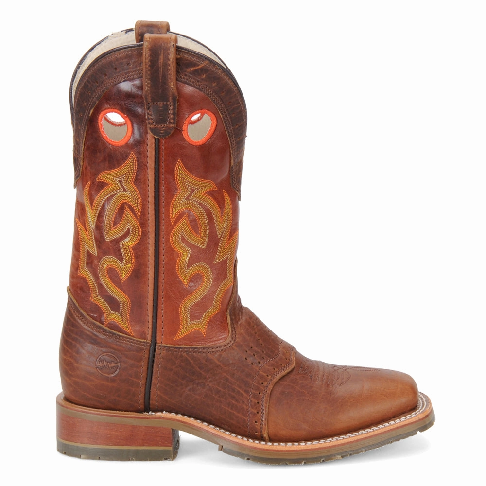 Mickey 12 Inch Embroidered Slip Resistant Soft Toe Work Boots Compression Molded