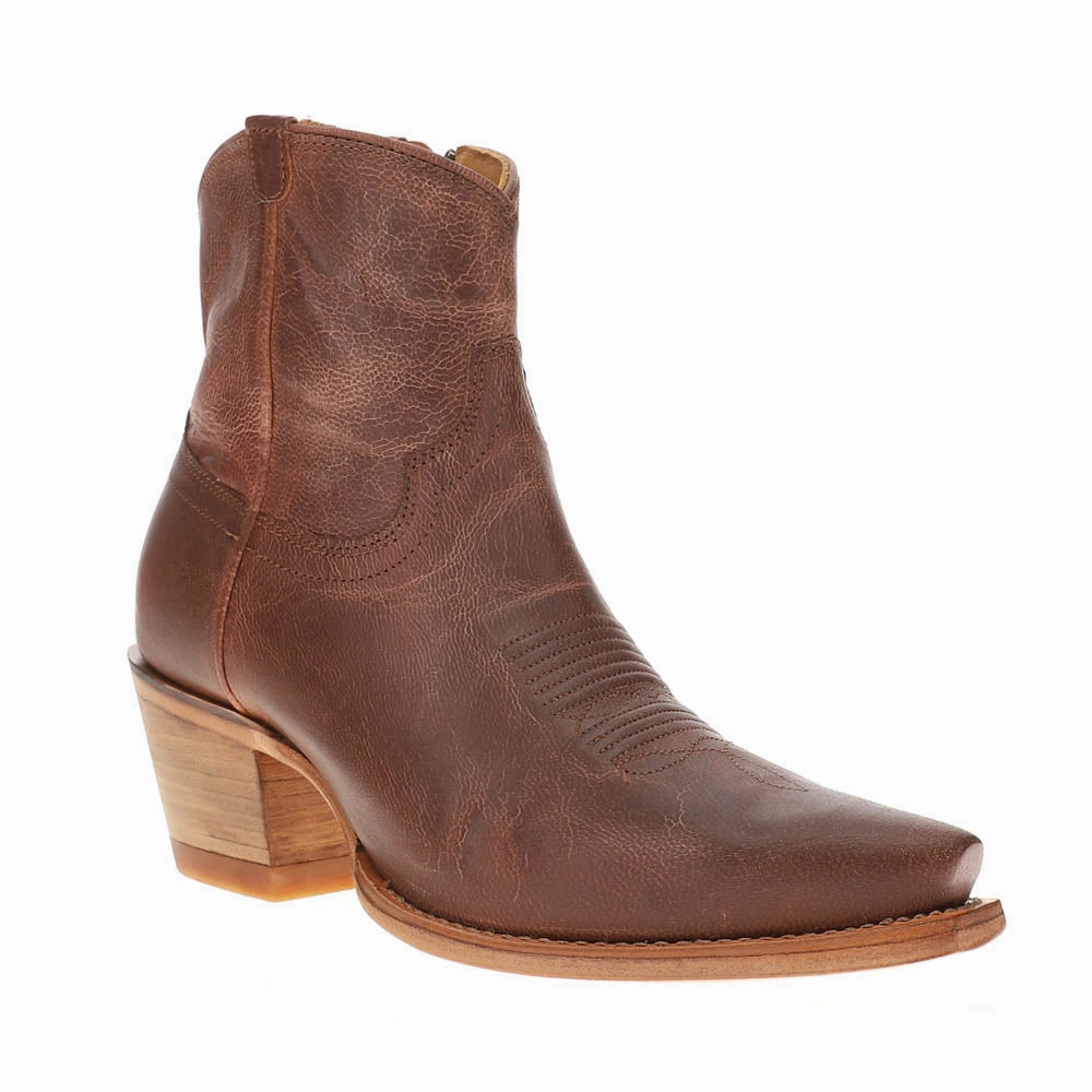 The Daisy Snip Toe Zippered Cowboy Booties Comfort Cushion Stable Support Functional Minimalist