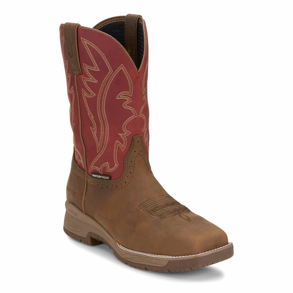 Cushioned Stylish Design Nitread 11 Inch Waterproof Nano Composite Toe Work Boots