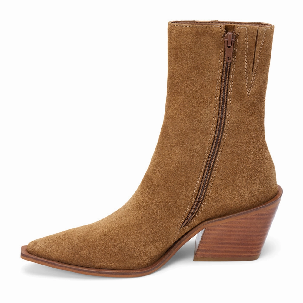 Cleo Pointed Toe Zippered Booties Transitional Season