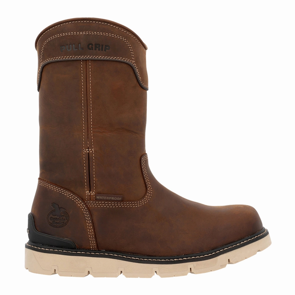 Odor Eliminating Casual Style Flex Wedge 11 Inch Electrical Soft Toe Work Boots