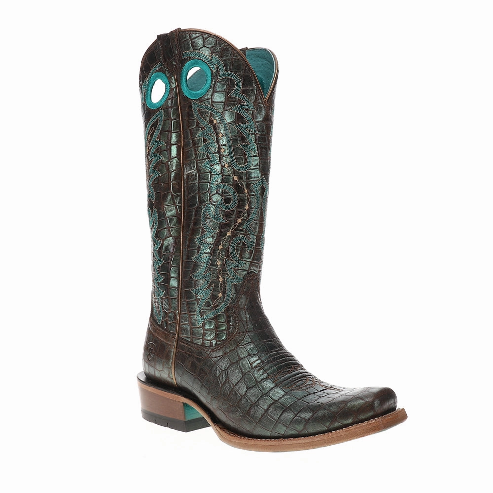 Anti Odor Backcountry Camper Flexible Midsole Construction Futurity Boon Croc Snip Toe Pull On Cowboy Boots