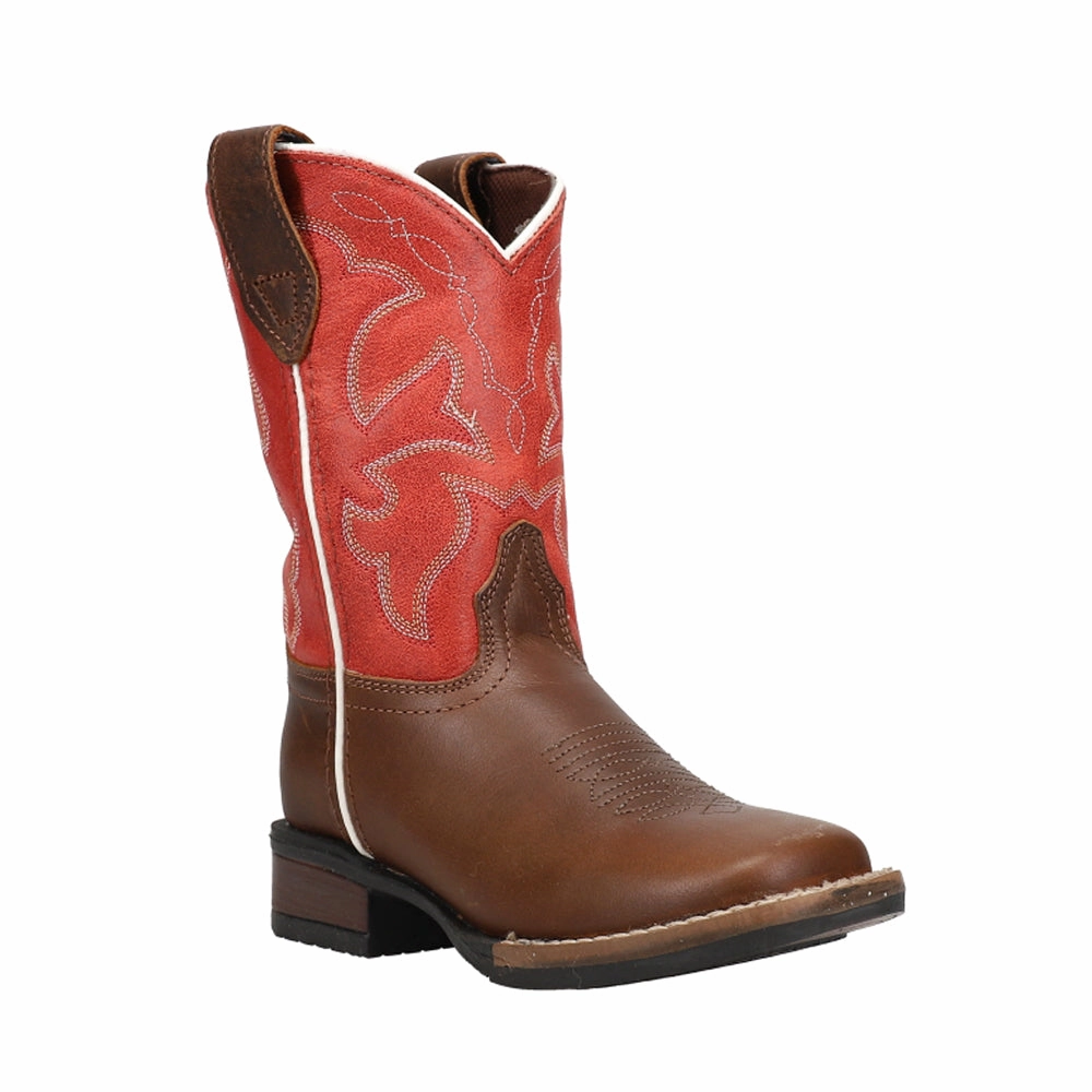 Monterey Embroidered Square Toe Cowboy Boots (Youth) Day Wear