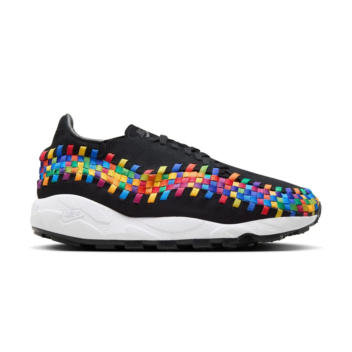 Footscape Woven 'Rainbow' Stacked Heel Technology brightest