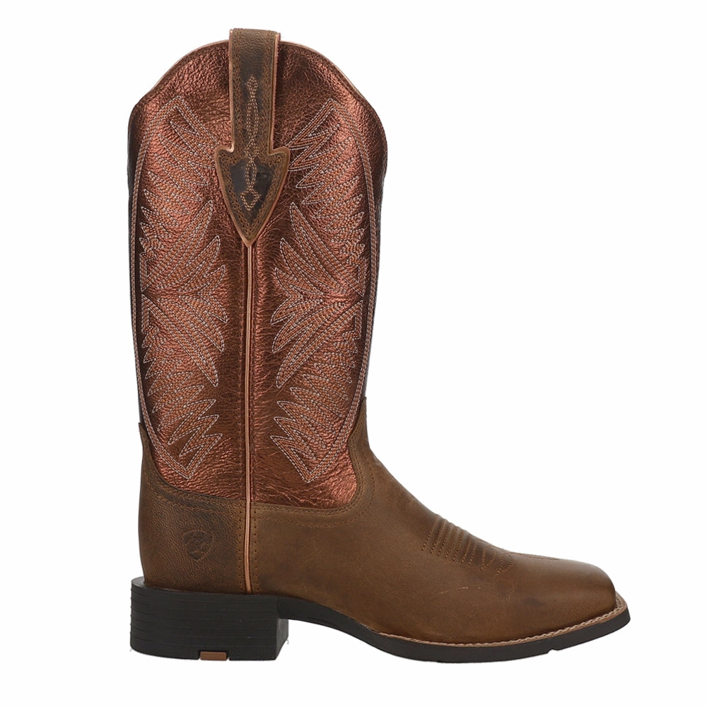 Round Up Ruidoso Embroidery Metallic Square Toe Cowboy Boots Subtle Aesthetic