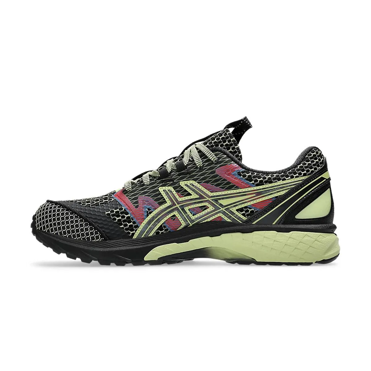 US4-S GEL-Terrain 'Black Neon Lime' Shock - absorbing midsole Abrasion Proof Outsole