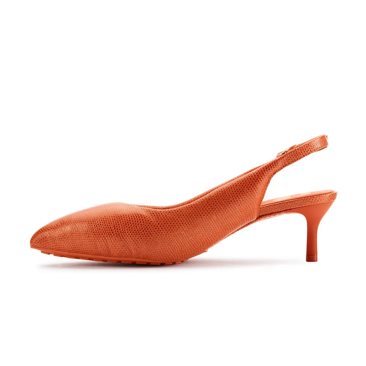 Impact Diffusing Heel Carbon Fiber Reinforcement   Martine rose Wmns CUR Sling 1 'Orange Interest Leather'