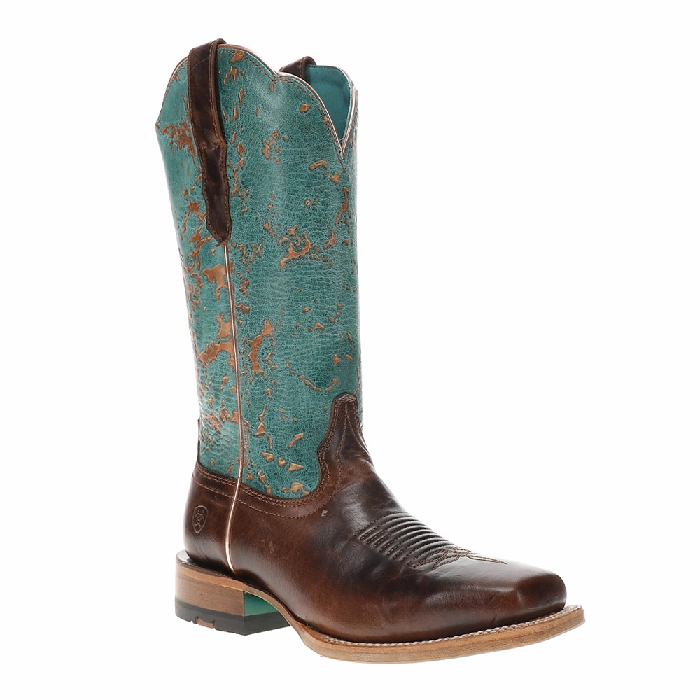 Frontier Farrah Square Toe Cowboy Boots Hunting Trip