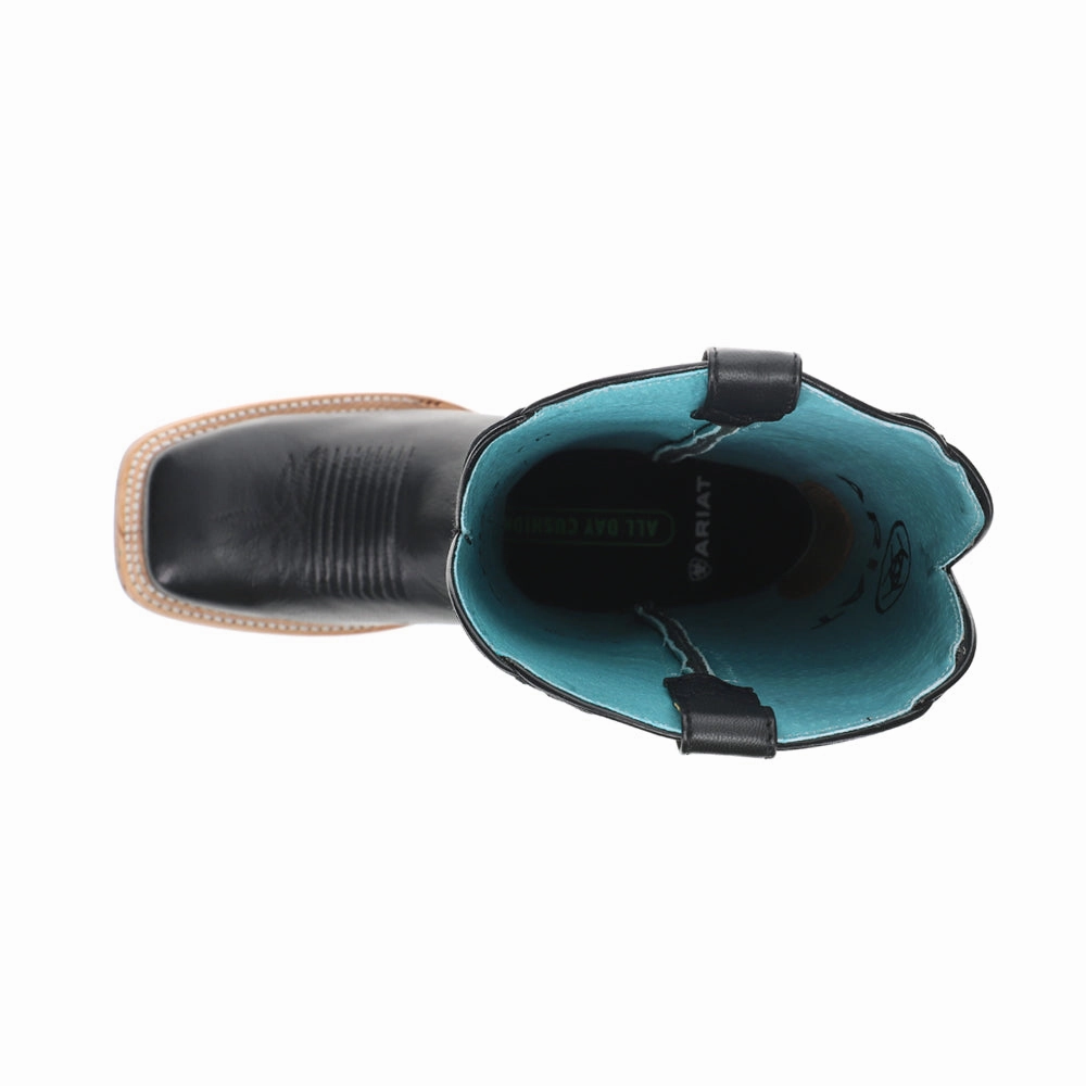 Waterproof Cold Climate Frontier Tilly Embroidered Square Toe Pull On Cowboy Boots