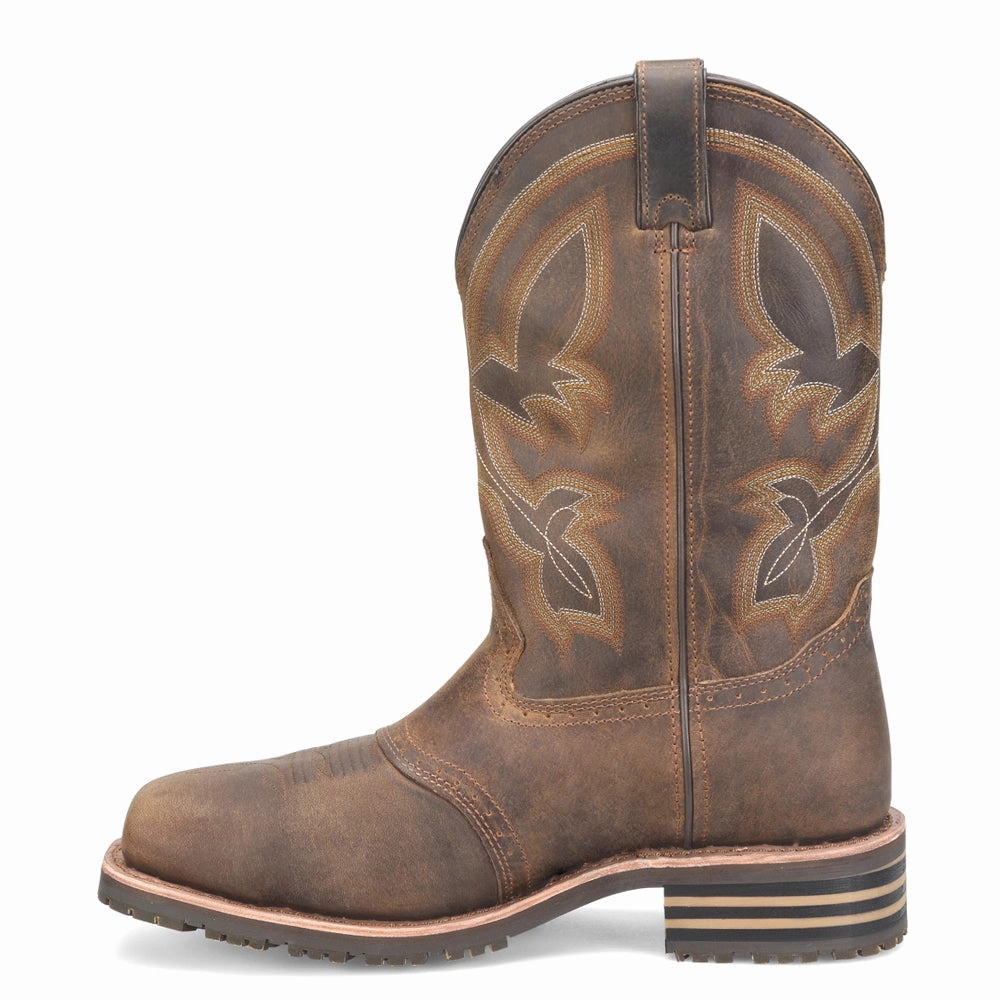 Luxe support Jeyden 12 Inch Embroidered Waterproof Composite Toe Work Boots