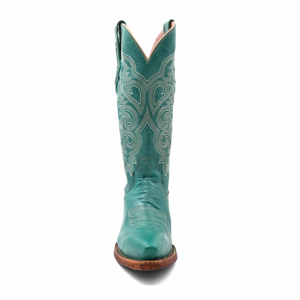 Easy Match Padded collar Mae Embroidered Snip Toe Cowboy Boots