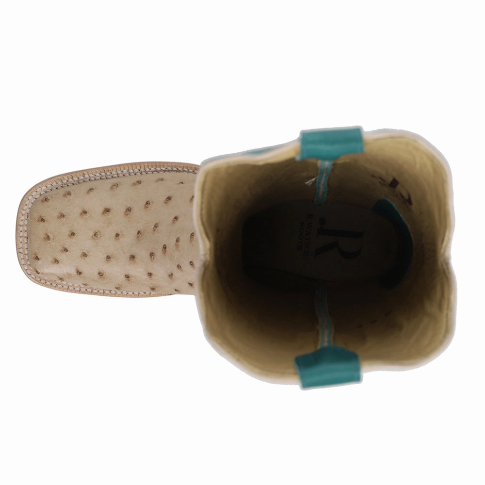 Slip Resistant Adventure Seeker Enhanced grip Full Quill Ostrich Embroidered Square Toe Cowboy Boots