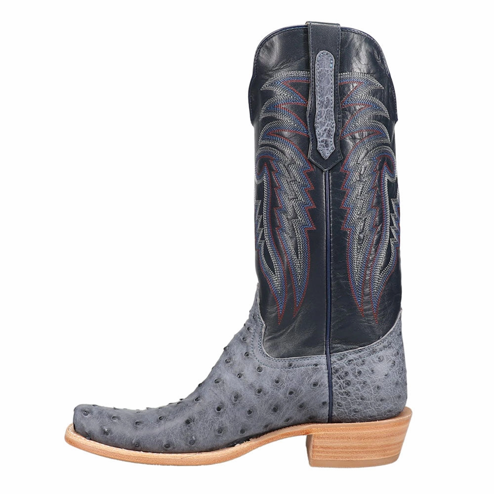 basketball players Full Quill Ostrich Embroidered Square Toe Cowboy Boots