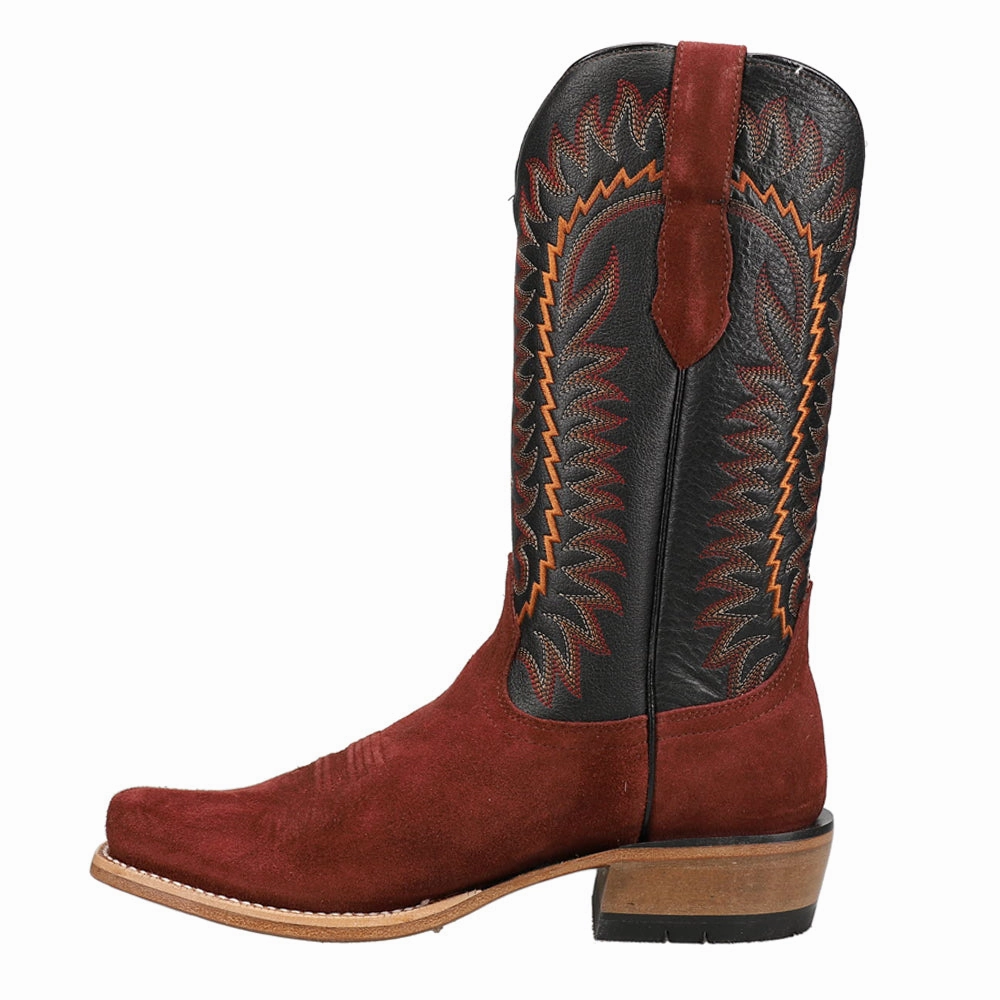 Futurity Time Elephant Print Embroidered Square Toe Pull On Cowboy Boots Ergonomic Contouring Thermal Regulating Insulation
