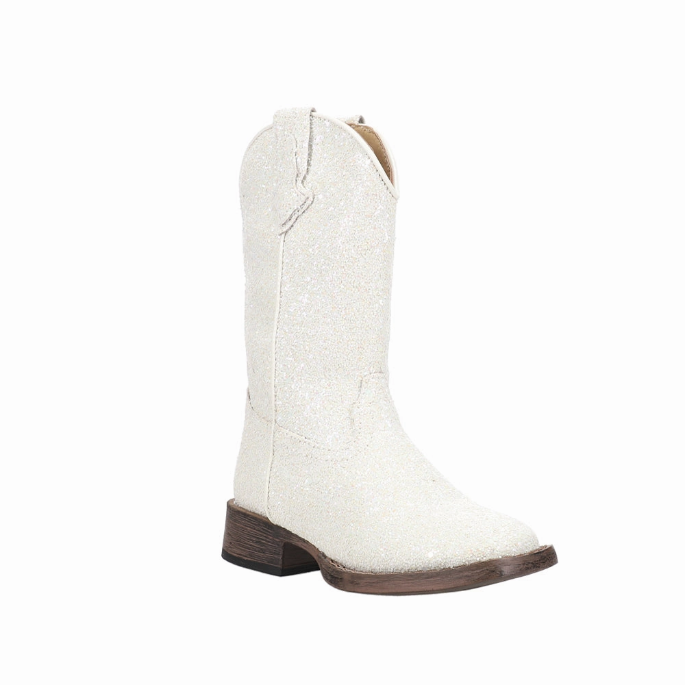 Eco Material Comfort Seeker All Weather Urban Traveler Galore Glitter Square Toe Cowboy Boots (Little Kid)