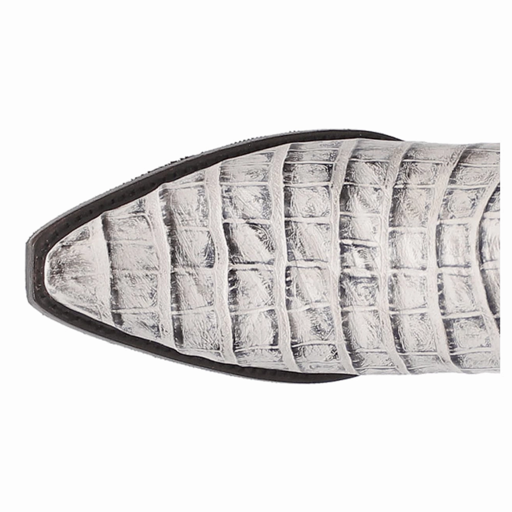 Gator Embroidered Alligator Print Snip Toe Cowboy Boots Modern sole Important