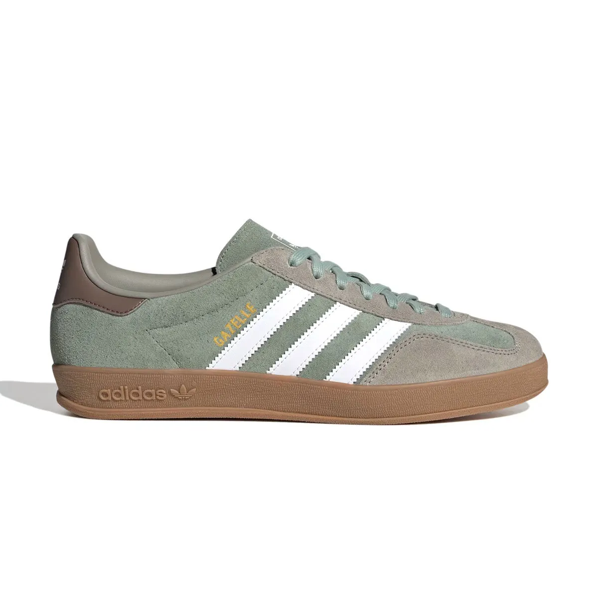 Heel Gazelle Indoor 'Silver Pebble Silver Green'