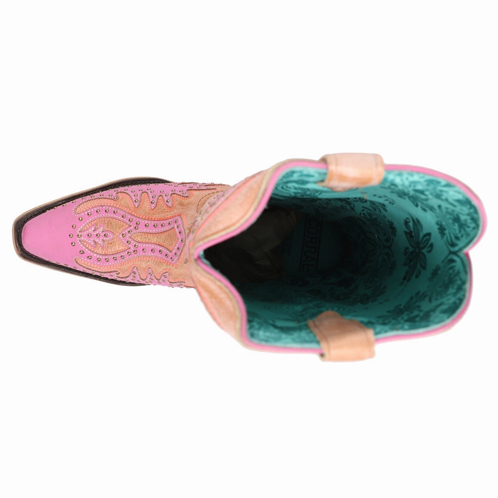 Rock Star Glow In The Dark Embroidered Snip Toe Cowboy Boots
