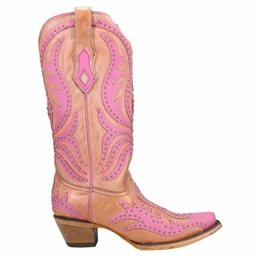 Multi-Season Wear Glow In The Dark Embroidered Snip Toe Cowboy Boots