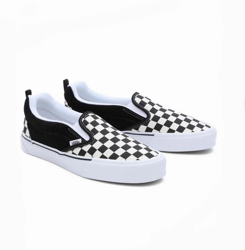 Upgraded wear Relaxed shock absorption Knu Slip 'Checkerboard True White'