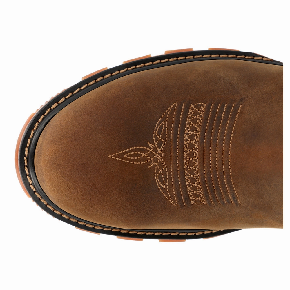 Maverick XP 11 Inch Waterproof Soft Toe Work Boots Sturdy Outsole Design Tensile Reinforcement