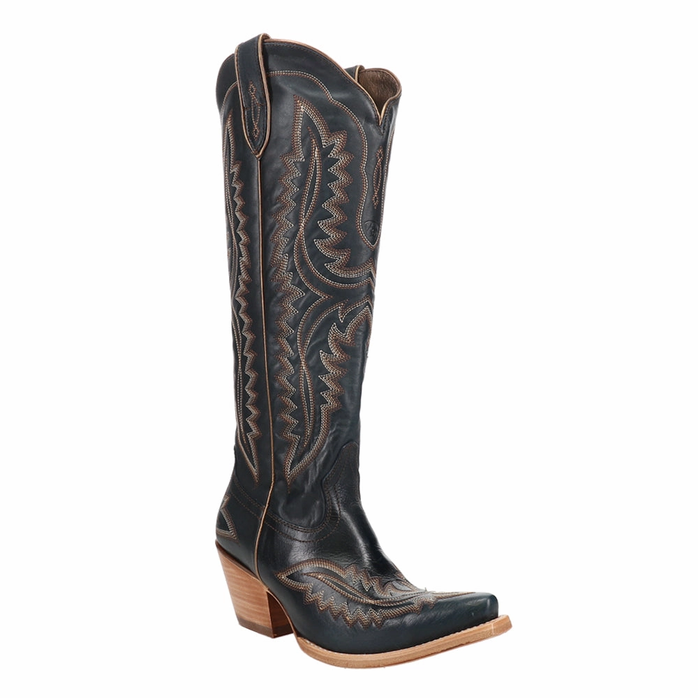 Casanova Embroidered Snip Toe Zippered Cowboy Boots Good Grip