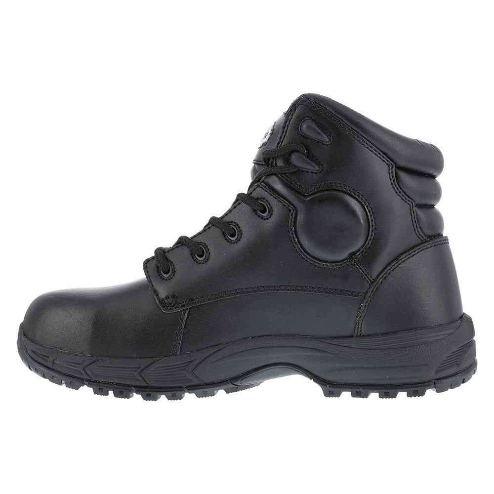 Reinforced Heel Counter Optimal lining Ground Finish 6 Inch Electrical Soft Toe Work Boots
