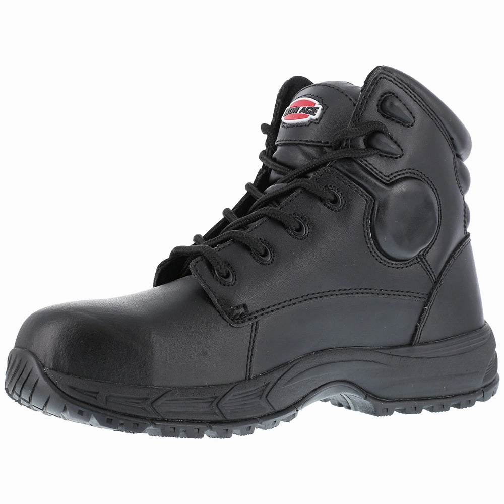 Ground Finish 6 Inch Electrical Soft Toe Work Boots Abrasion Resistant Toe