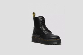 Dr. Martens Jadon Smooth Leather Platform Boots - 15265001 Protective Finish Snow Trekker