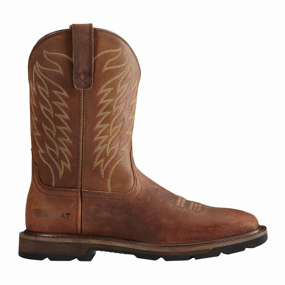 Groundbreaker 10 Inch Electrical Soft Toe Work Boots Cushioned durability