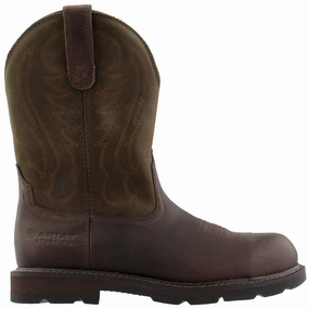 Groundbreaker 10 Inch Waterproof Pull On Work Boots walkers Slip On Ease Design