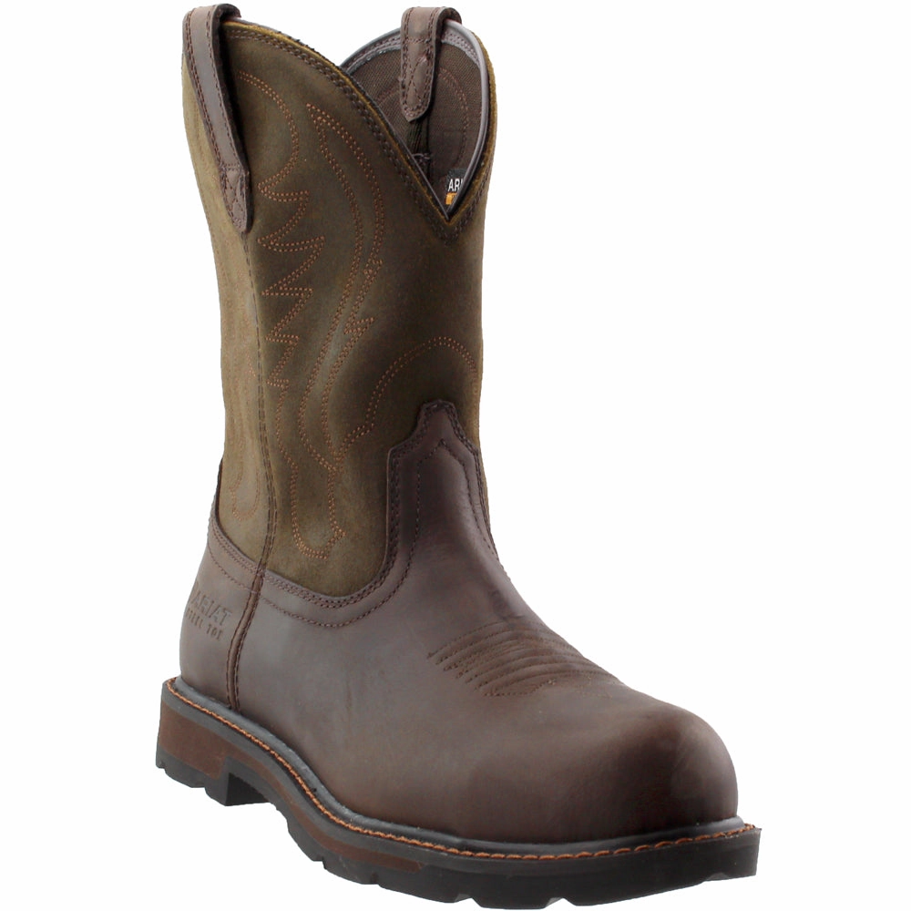 waterproof Non Irritating Seams Groundbreaker 10 Inch Waterproof Pull On Work Boots