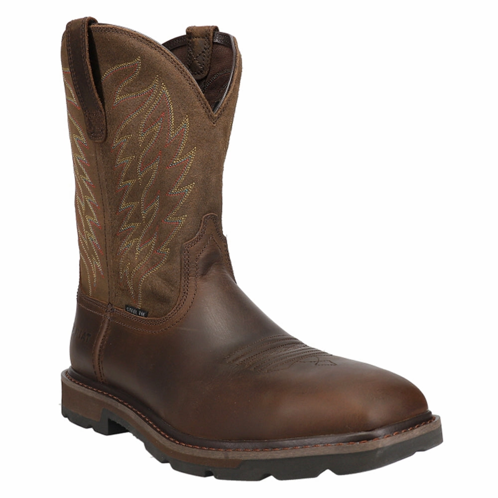 quietest Groundbreaker Embroidered Oil Resistant Steel Toe Work Boots