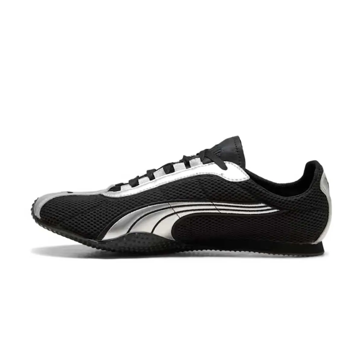 H-Street OG 'PUMA Black PUMA Silver' Asymmetric Lacing Tangle Free Laces