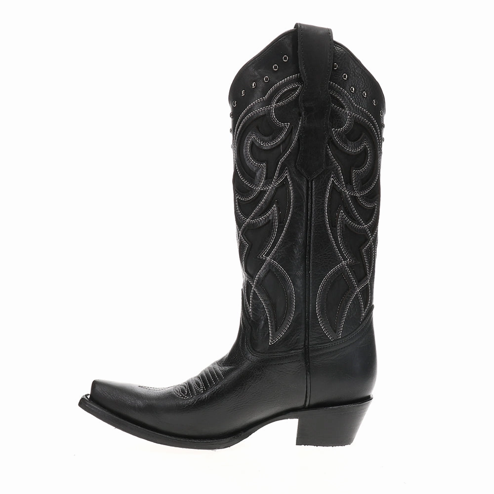 Padded Interior Snow Trekker sports Embroidered Tooled Inlay Snip Toe Cowboy Boots