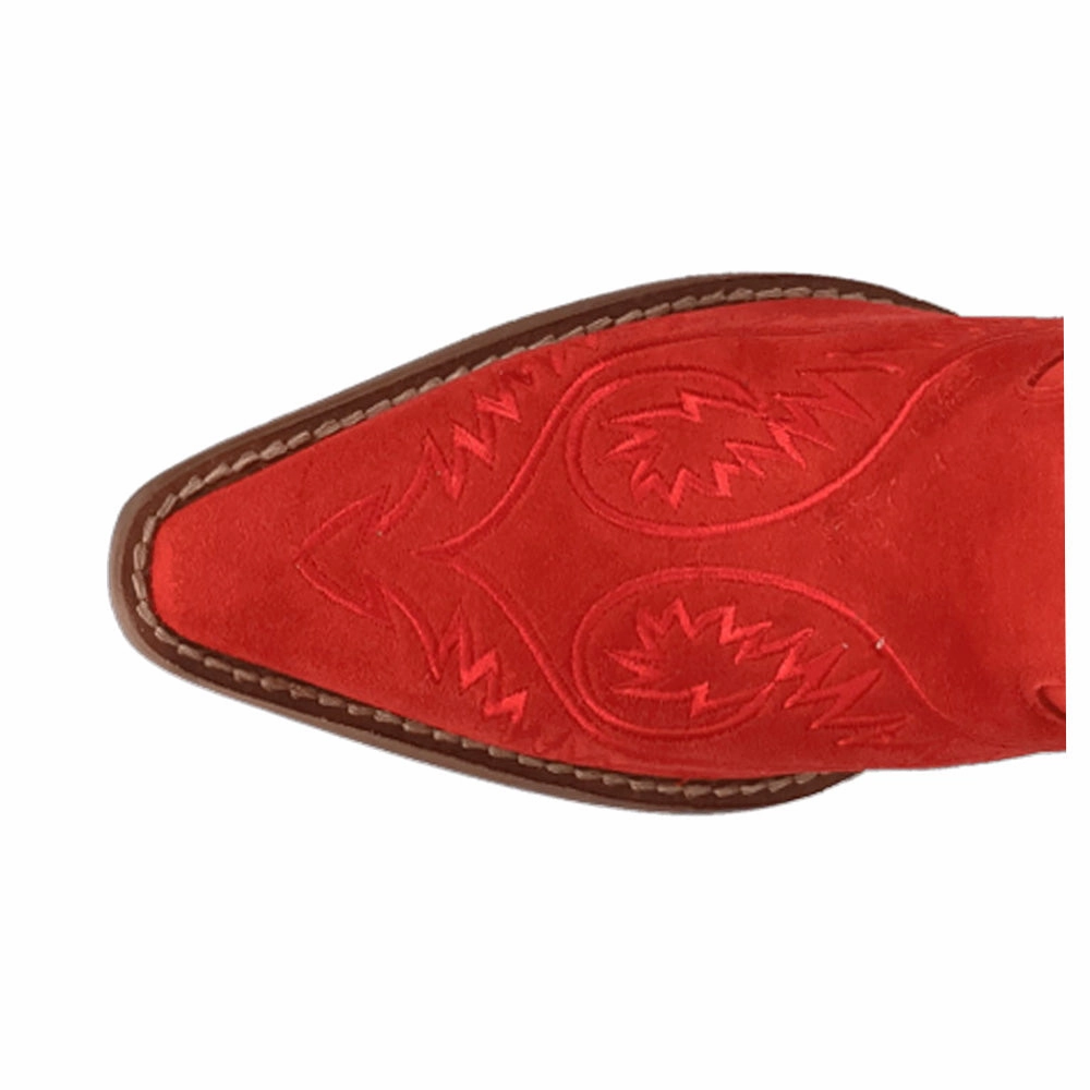 Evita Southwest Embroidered Snip Toe Cowboy Boots Comfortable ankle support