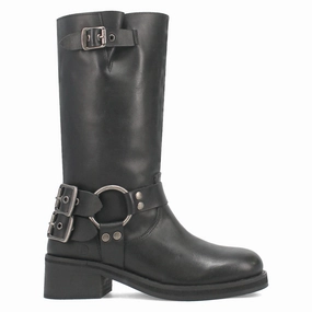 Padded Liner Harlee Round Toe Motorcycle Boots