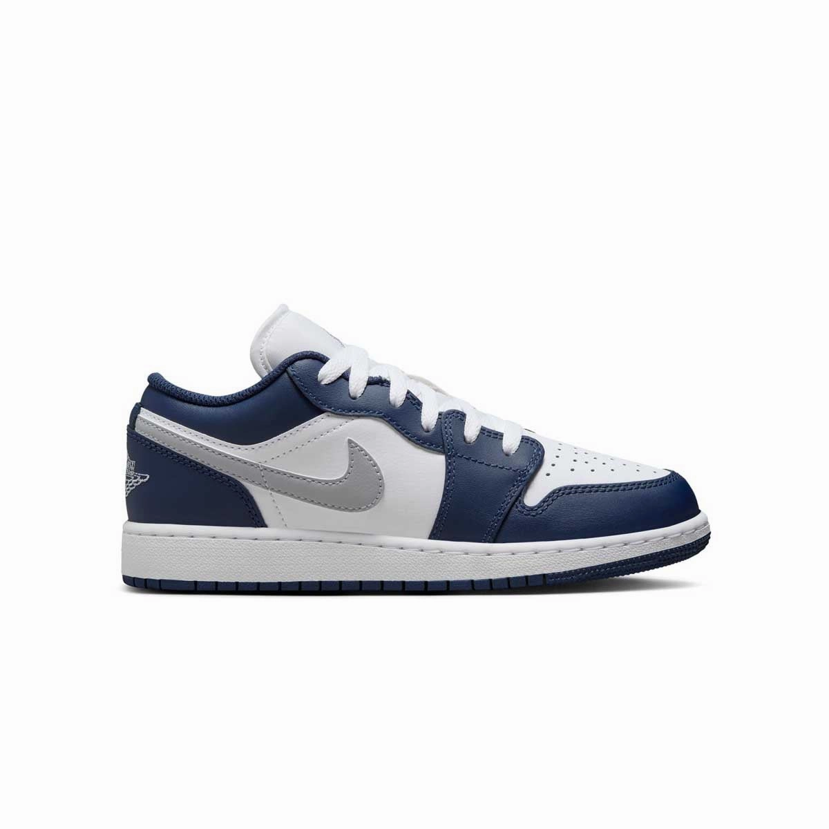 Kids Air Jordan 1 Low 'Midnight Navy White' Vibrant breathability