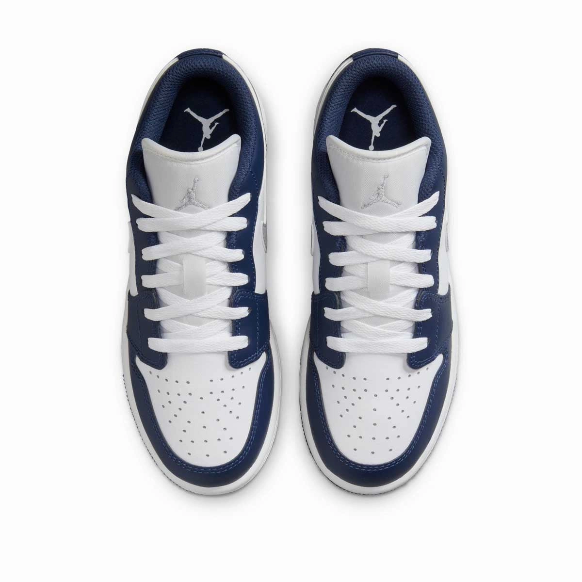 Wide Heel Base Kids Air Jordan 1 Low 'Midnight Navy White'
