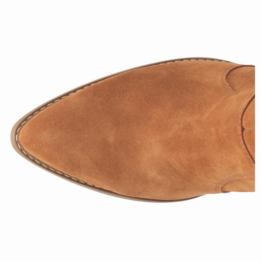 Witchy Woman Fringe Studded Pointed Toe Pull On Cowboy Boots Durable Shell Windy Weather