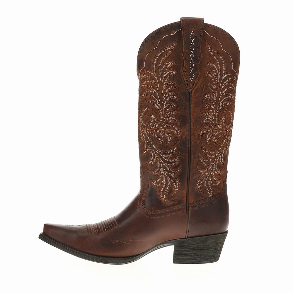 Good Grip Heritage X Toe StretchFit Embroidered Pointed Toe Pull On Cowboy Boots