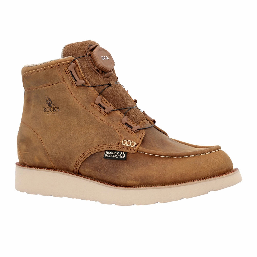 MonoCrepe Wedge 6 Inch Oil Resistant Composite Toe Work Boots least outdoor