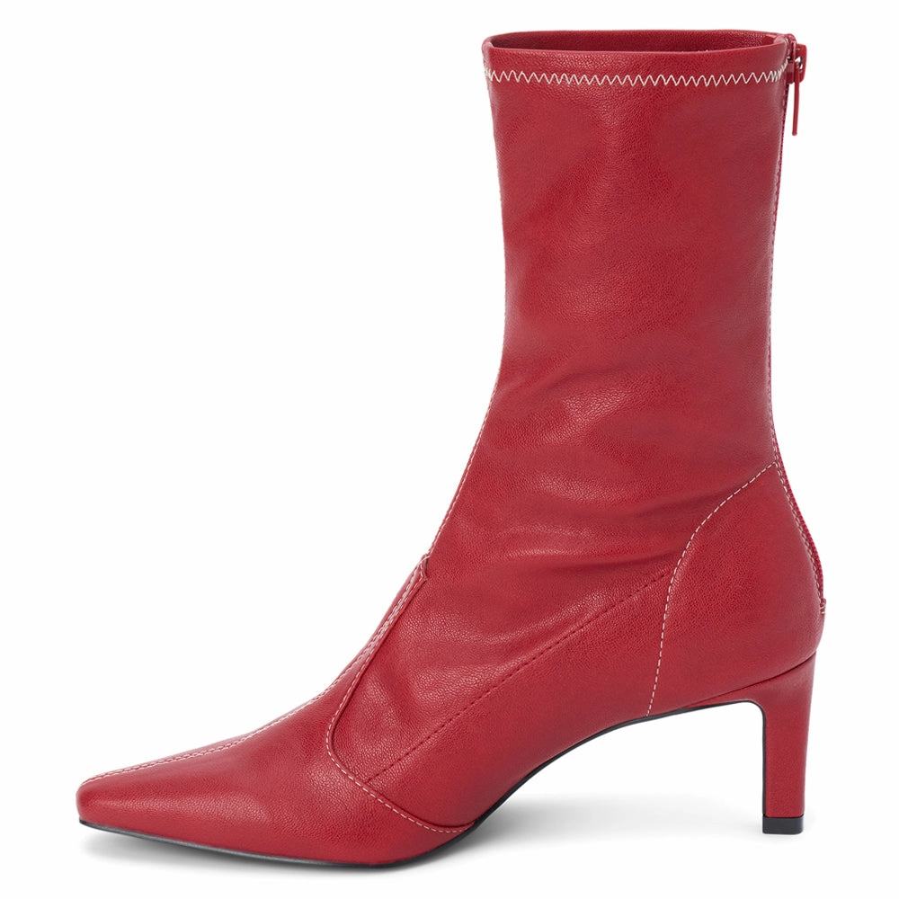 Clara Snip Toe Zippered Boots chemical-resistant