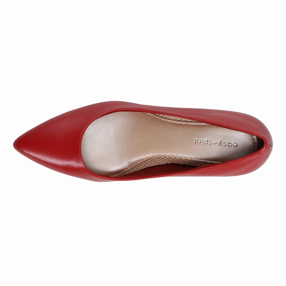 Center Fit Downtown Style Lexie Pointed Toe Kitten Heel Pumps